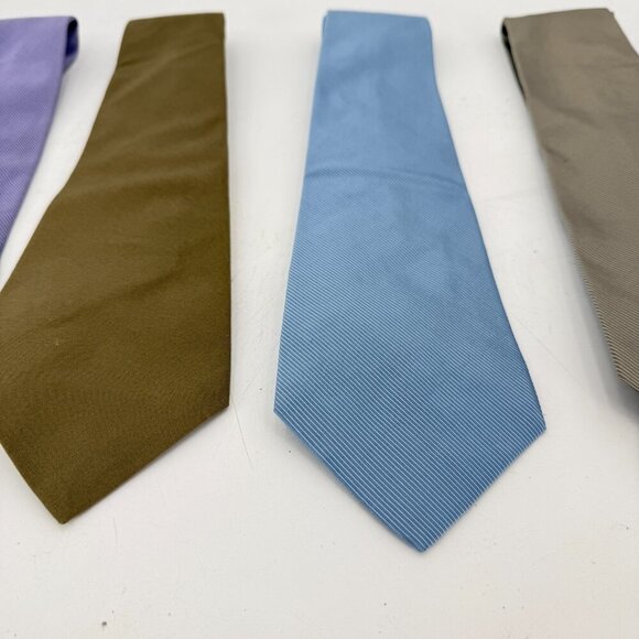 Lot Of 4 Vintage Polo Ralph Lauren Handmade Silk and Cotton Neck Ties Men’s Tie - Picture 3 of 16